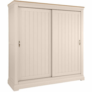Cobble Painted Sliding Door Double Wardrobe