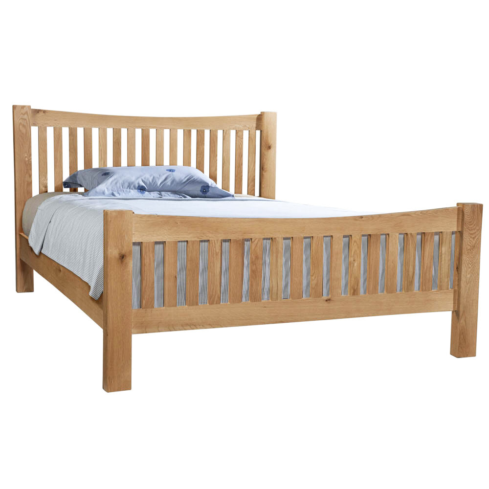 Avon Light Oak 5' High Foot End Bed