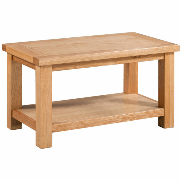 Avon Light Oak Small Coffee Table With Shelf