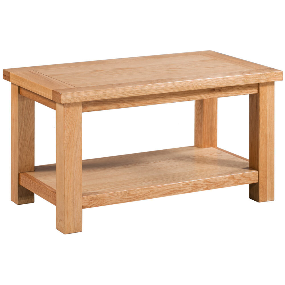 Avon Light Oak Small Coffee Table With Shelf