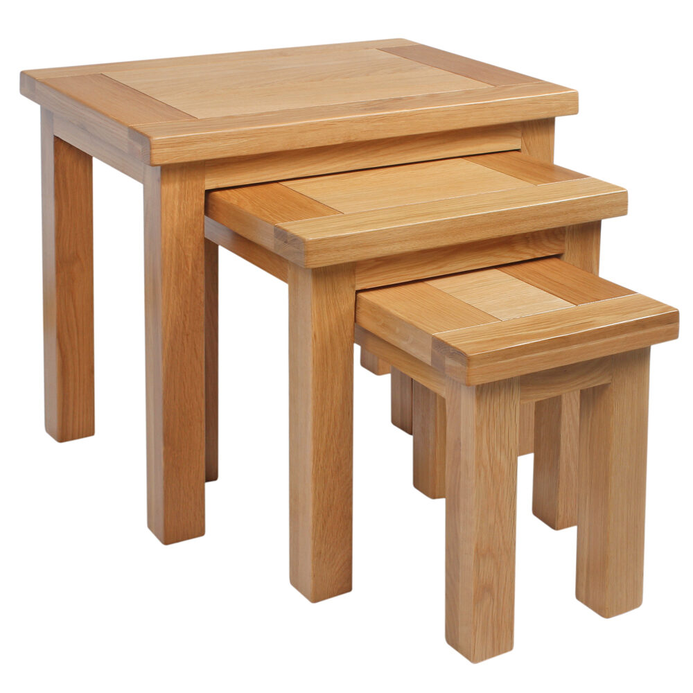 Avon Light Oak Nest Of Tables