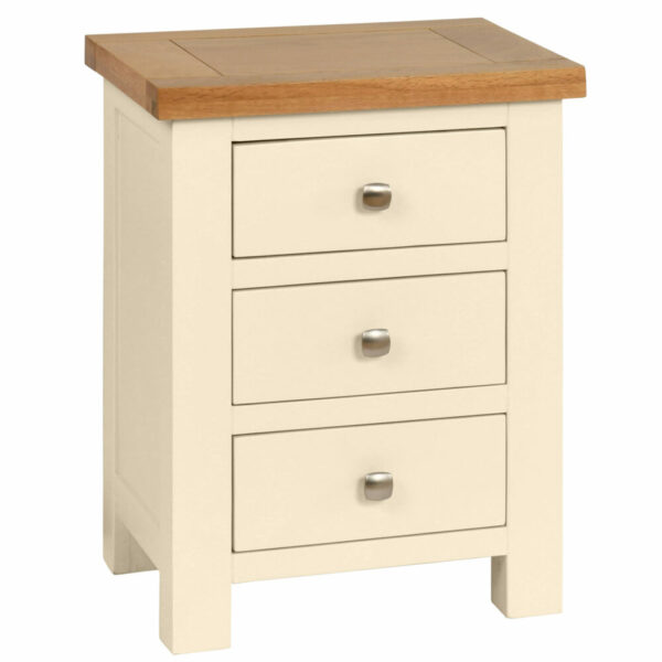 Avon Painted 3 Drawer Bedside