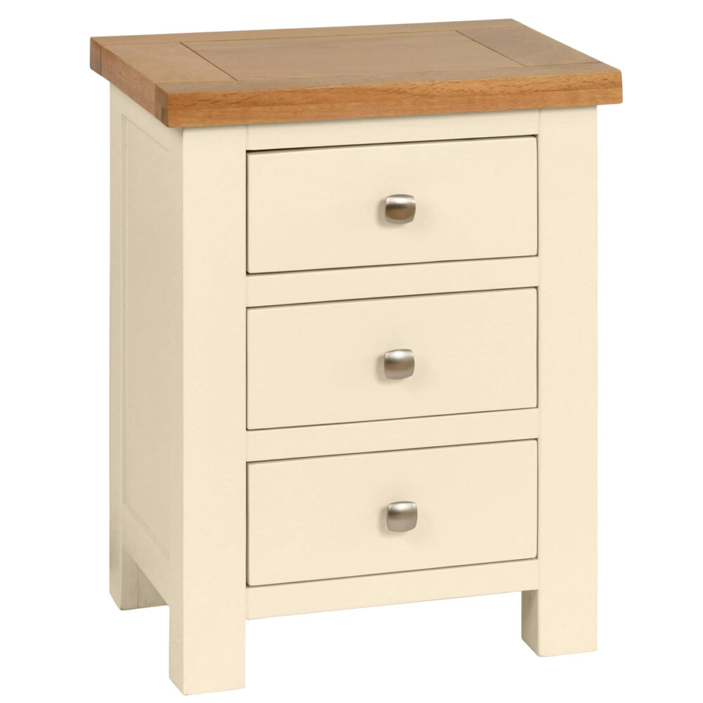 Avon Painted 3 Drawer Bedside