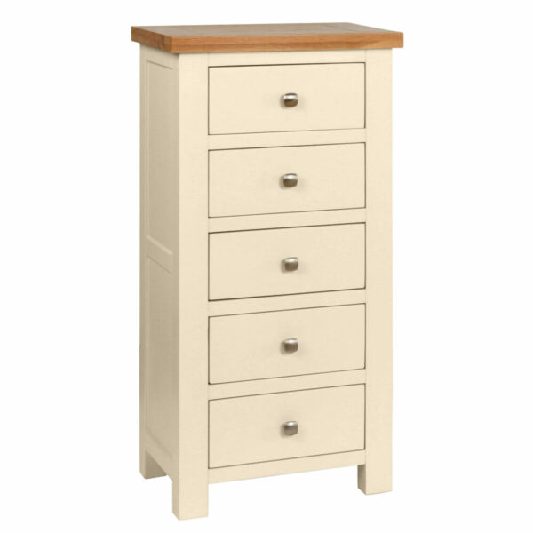 Avon Painted 5 Drawer Tall Chest