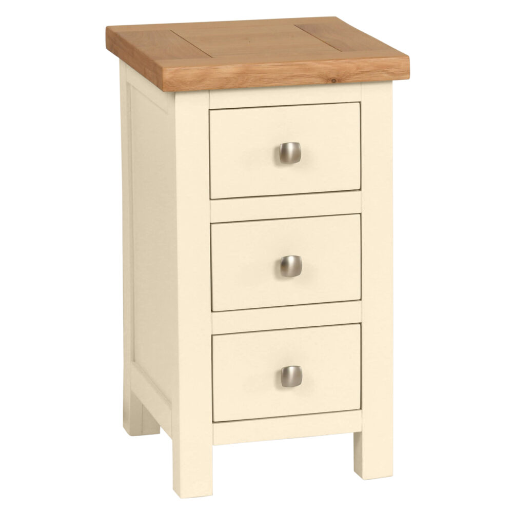 Avon Painted Compact 3 Drawer Bedside
