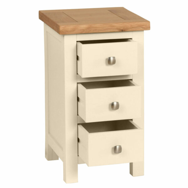 Avon Painted Compact 3 Drawer Bedside - Image 2