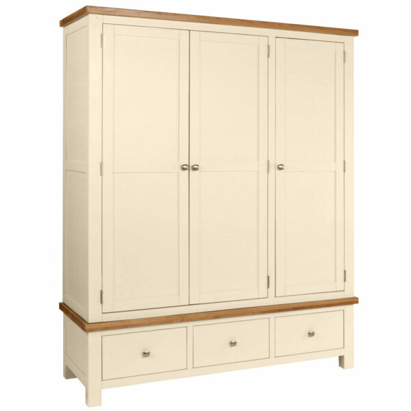 Avon Painted Triple Robe With 3 Drawers
