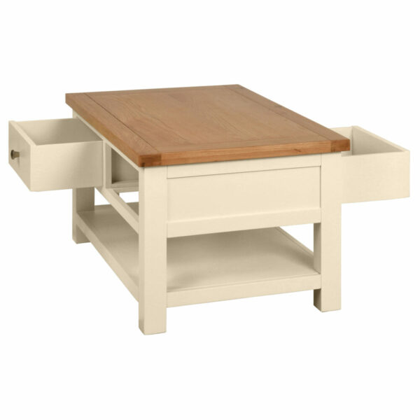Avon Painted Coffee Table With 2 Drawers - Image 2