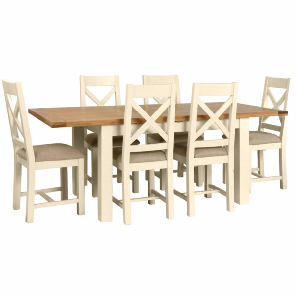 Avon Painted Medium Extending Dining Table - Image 4