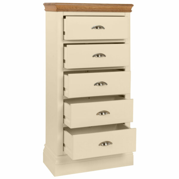 Lundy Painted 5 Drawer Wellington - Image 2