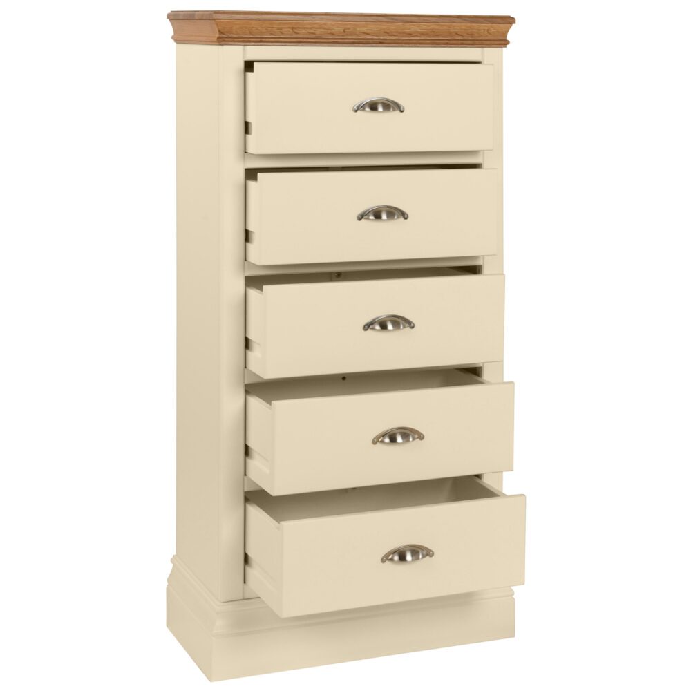 Lundy Painted 5 Drawer Wellington - Image 2