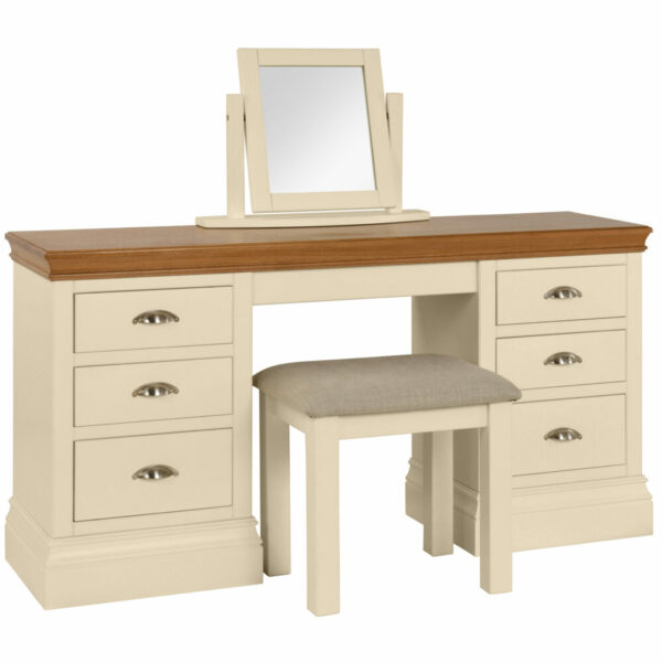 Lundy Painted Double Pedestal Dressing Table - Image 3