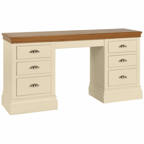 Lundy Painted Double Pedestal Dressing Table