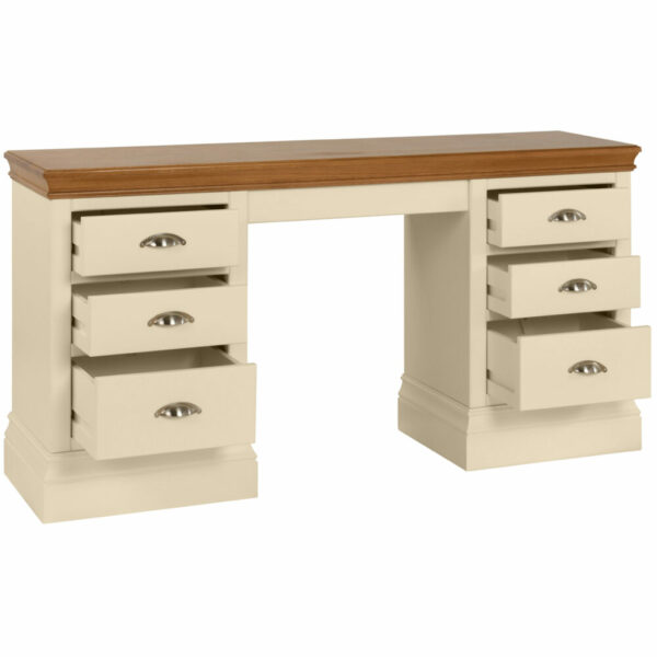 Lundy Painted Double Pedestal Dressing Table - Image 2