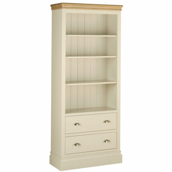 Lundy Painted 6' Bookcase + Drawers