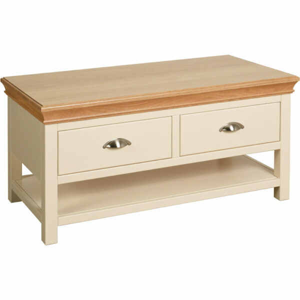 Lundy Painted Coffee Table With Drawers
