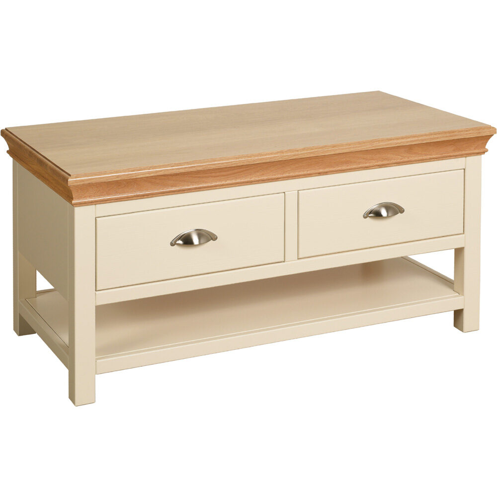 Lundy Painted Coffee Table With Drawers