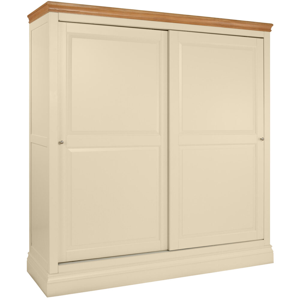 Lundy Painted Sliding Double Wardrobe