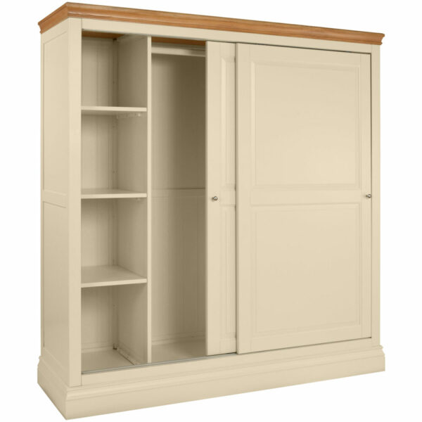 Lundy Painted Sliding Double Wardrobe - Image 2
