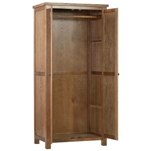 Avon Dark Oak - All Hanging Double Wardrobe - Image 2