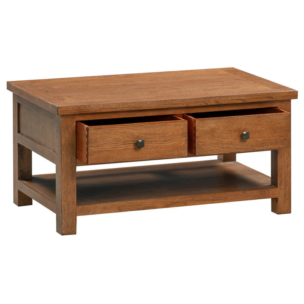 Avon Dark Oak - Coffee Table With 2 Drawers - Image 2