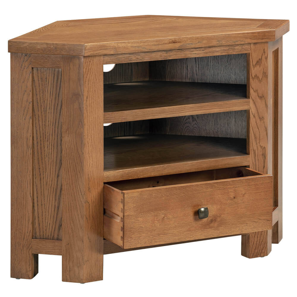 Avon Dark Oak - Corner TV Unit - Image 2