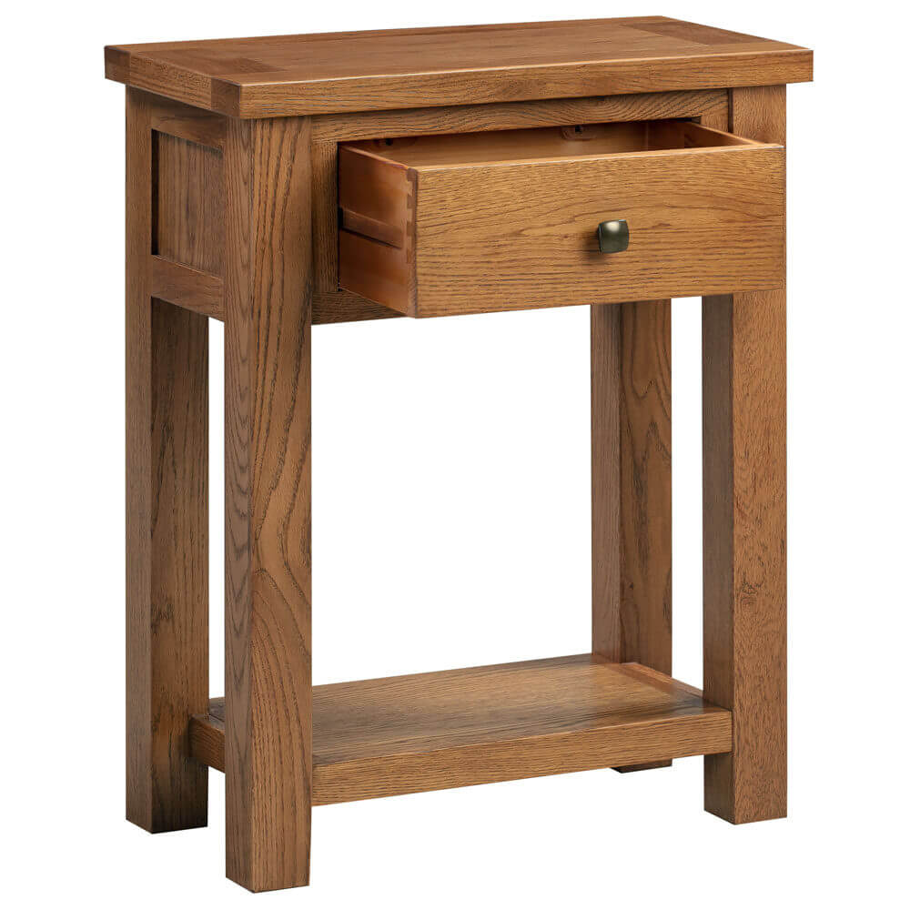 Avon Dark Oak - 1 Drawer Console Table - Image 2
