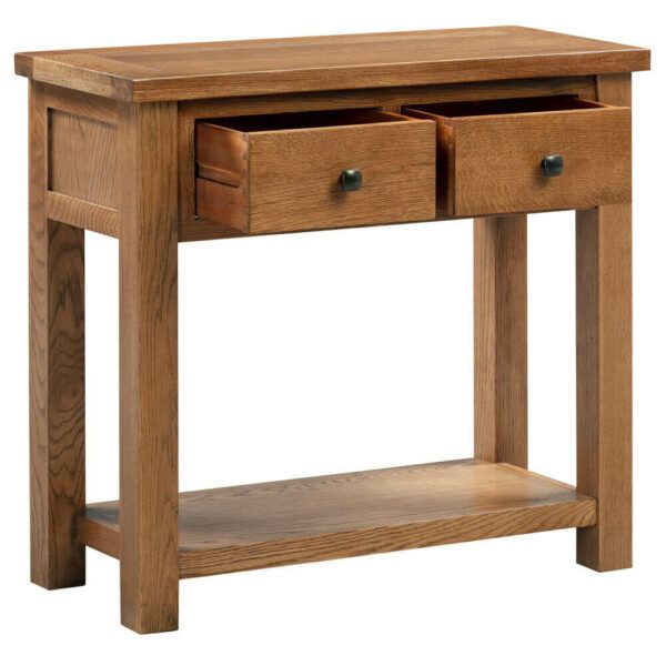 Avon Dark Oak - 2 Drawer Console Table - Image 2