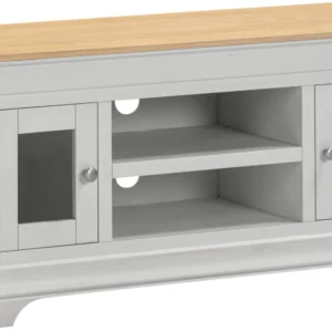 Bordeaux Small TV Stand (Pebble Grey/Oak)